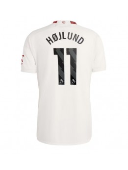 Moški Nogometna dresi replika Manchester United Rasmus Hojlund #11 Tretji 2023-24 Kratek rokav